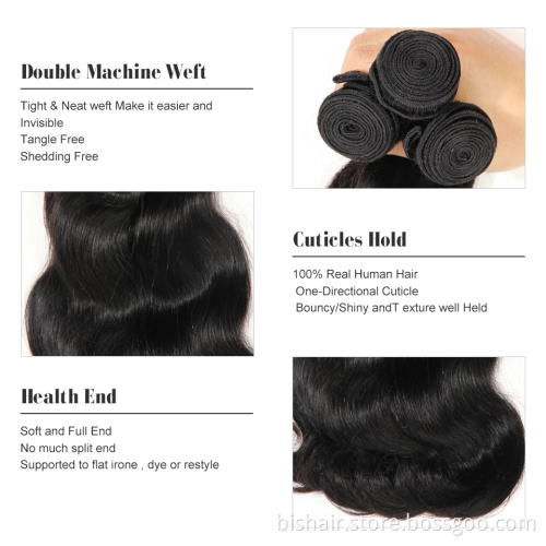 28 inches Brazilian Body Wave Human Hair Bundles Cheap Natural Color Remy Cuticle Aligned Human Hair Weave Bundles Extensions